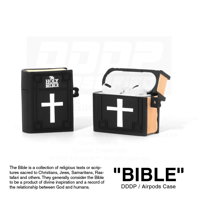 Чехол для Airpods bible For chi for airpods 1/2/3 pro силиконовый защитный гаджет с брелоком