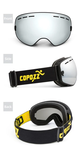 COPOZZ ブランドプロフェッショナルスキーゴーグル二重層レンズ防曇 