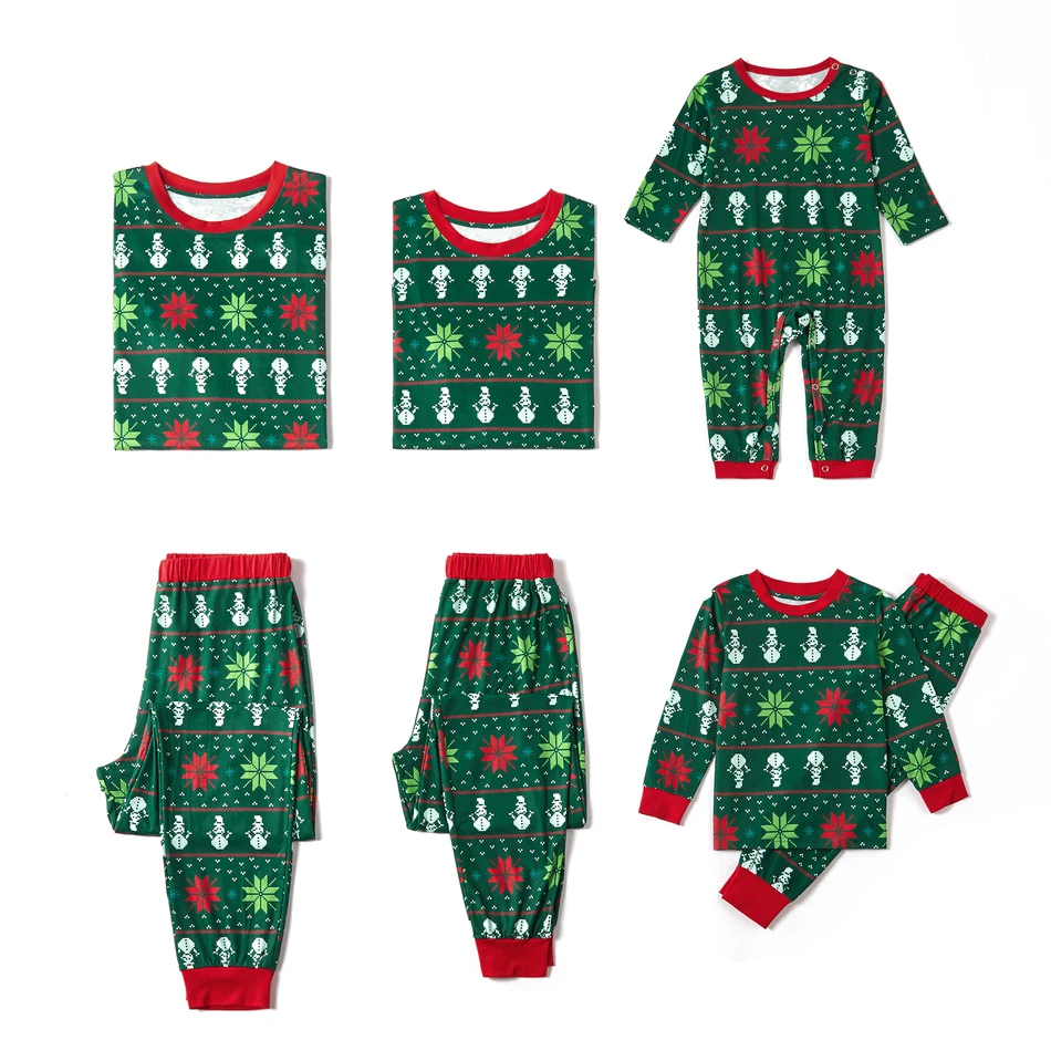 

2021 Christmas Family Matching Pajamas Set Deer Adult Kid Family Matching Clothes Top+Pants Xmas Sleepwear Pj's Set Baby Romper