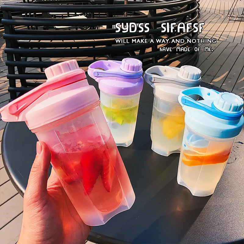 Модные спортивные бутылки для воды спорта на открытом воздухе пластиковая чашка