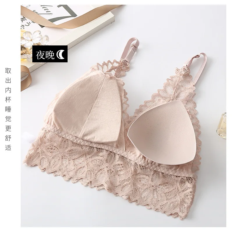 

omen Tube Top Seamless Bra Solid Color Bandeau Crop Top Female Push Up Padded Bralette Wireless Top Lingerie