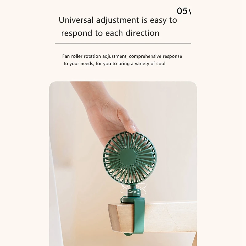 

F36 USB Can Drip Aromatherapy Clip-Type Fan for Strollers, Bicycles