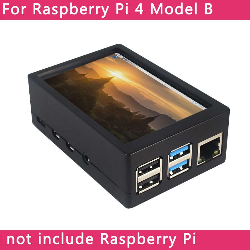 3,5 дюймовый Raspberry Pi 3 Model B+ сенсорный экран 480*320 ЖК-дисплей+ стилус+ ABS чехол для Raspberry Pi 4 Модель B/3B+/3B