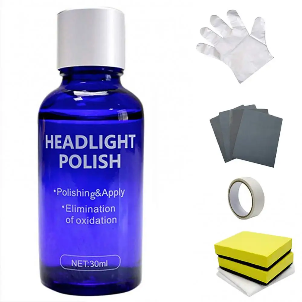 

30ml Car Headlight Scratch Remover Cleaner Renewer Polish Restoration Liquid