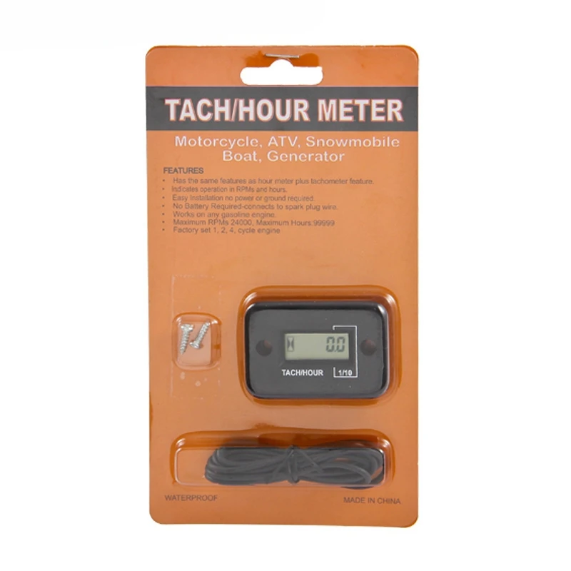 Индуктивный цифровой тахометр HM012 счетчик оборотов в минуту 2/4 ход для мотоциклов