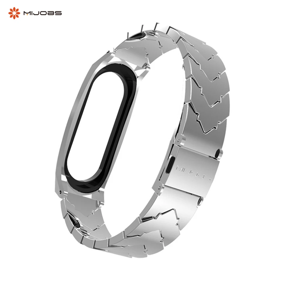 Mi Band 4 металлический ремешок из нержавеющей стали для Xiaomi mi Band 4 3 совместимый браслет на запястье Pulseira mi band 3 Correa
