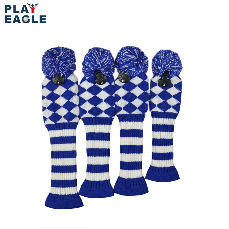 4 шт./набор вязаная головка для гольф клуба с абстрактным рисунком водительского