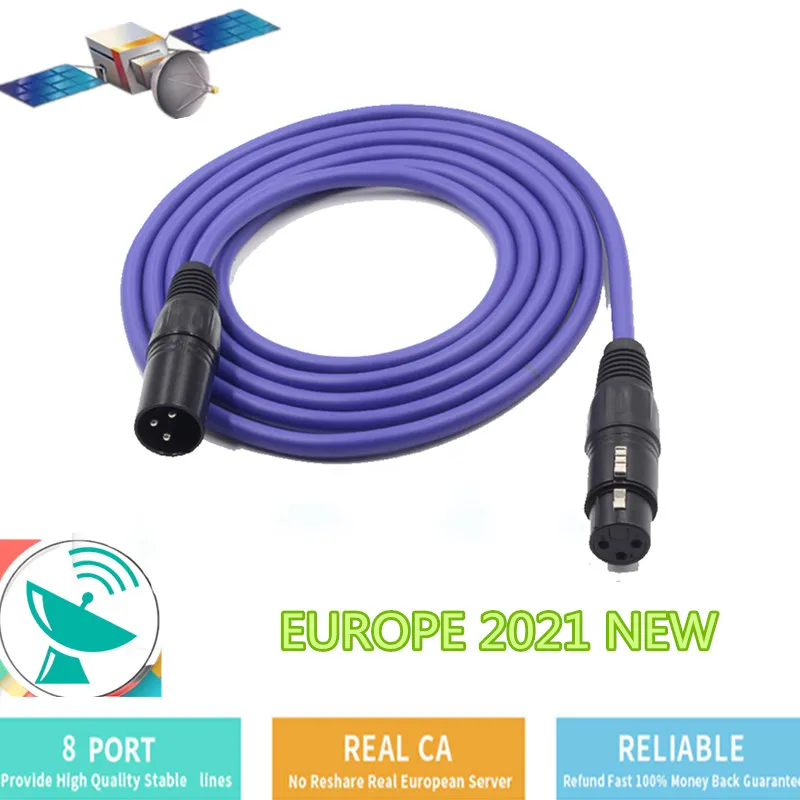 

Germany 2021 New Europe 8 Port AV Cable for Polsat Espana DVB S2 V7 V7S V8 V8X