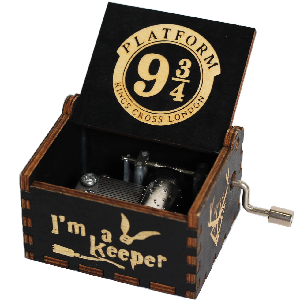 Оптовая продажа новый стиль Музыкальная шкатулка с рукояткой и домкратом