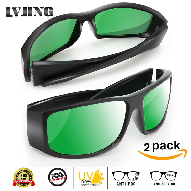 Очки светодиодные УФ поляризационные для выращивания растений защитные очки