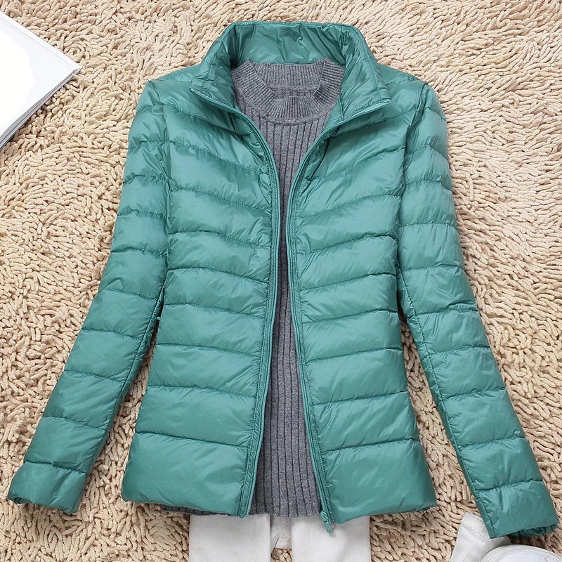 

2020 winter New Down Jacket fashion Keep warm White duck down Coats Female Solid color Slim Large size Down jacket Womens