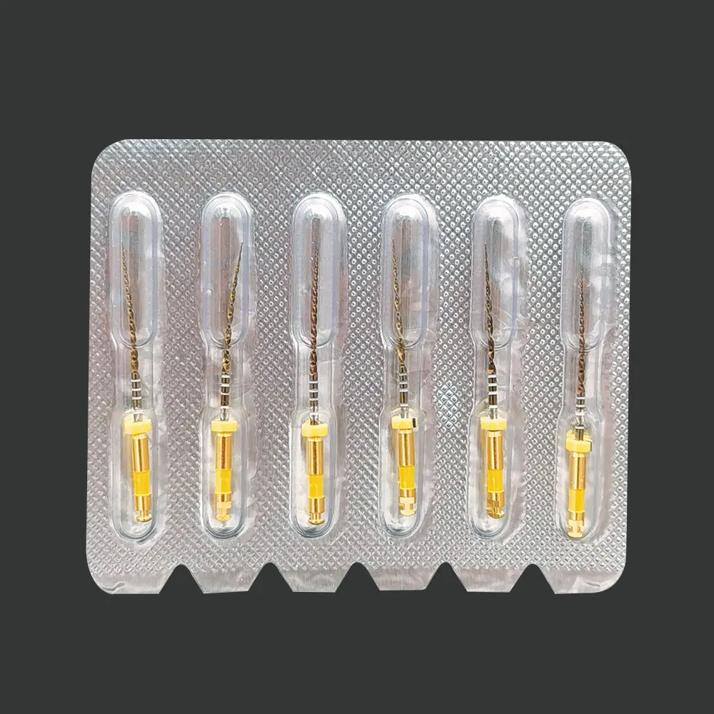 Dental Wave Gold One Files 6pcs/pack Reciprocational Large Primary Files Rotary Dental Endo NITI Files Endodontic Dental Files