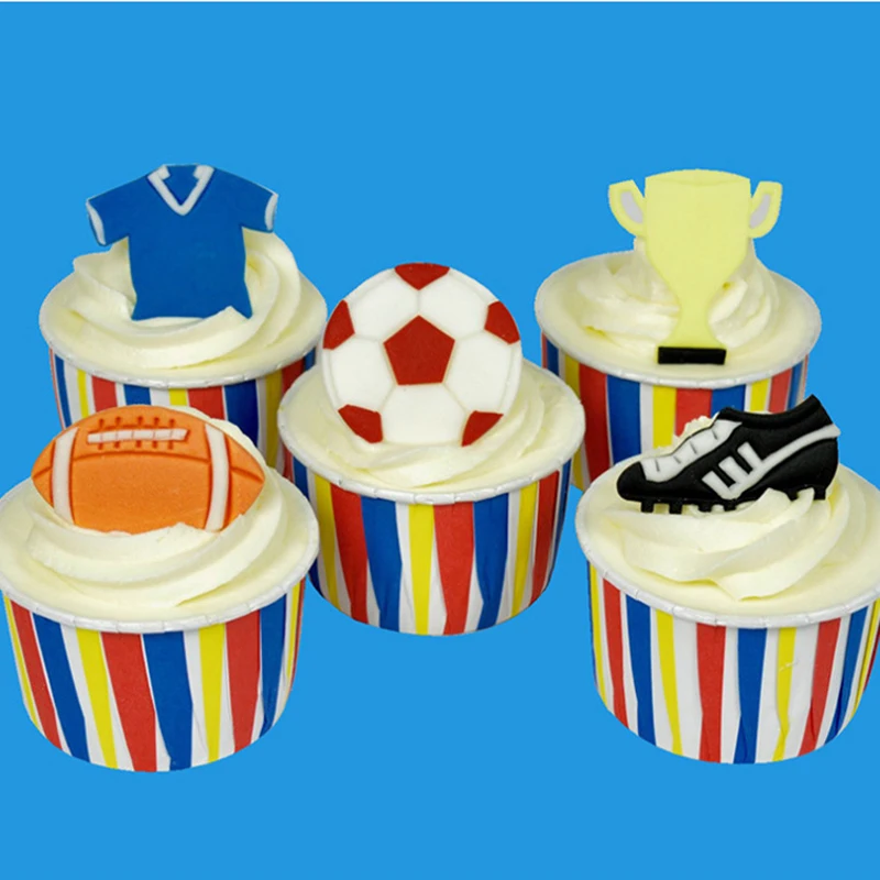 Кубка мира тема нож для разрезания торта прессформы Футбол Fondant (сахарная)