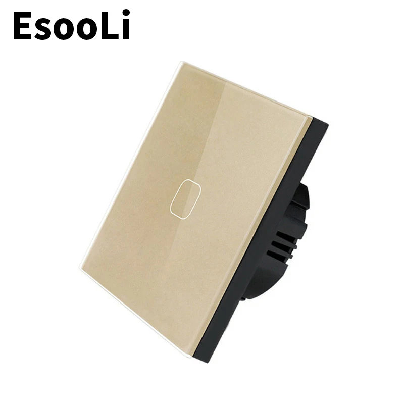 EsooLi роскошный настенный сенсорный выключатель Сенсор EU/UK Стандартный светильник