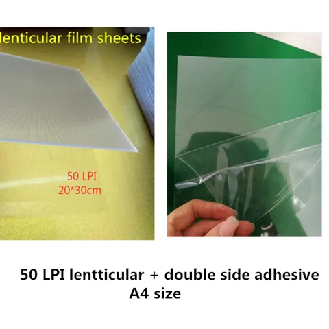 10 шт., линзовидная пленка 50 LPI, 75LPI, 100LPI, 160LPI