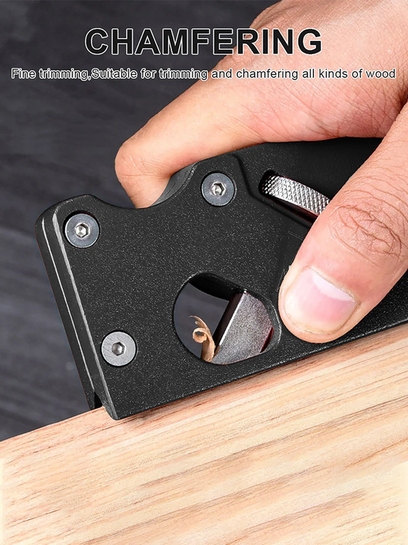 

Carpenter Mini Wood Planer Portable Trimming DIY Hand Tools Woodworking PChamfering Planer Lightweight Wood Planing