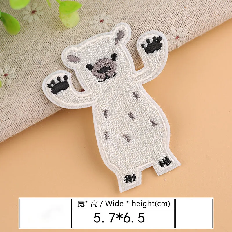 

1Pcs Animal Embroidery Patch Heat Transfers Iron On Sew On Patches for Clothing DIY Clothes Stickers Decorative Appliques 47237