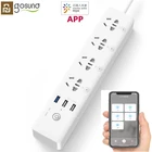 Смарт-удлинитель Youpin Gosund CP5WIFI, голосовое управление, дистанционное управление через приложение Mijia, таймерный выключатель с 3 USB-портами и 4 розетками
