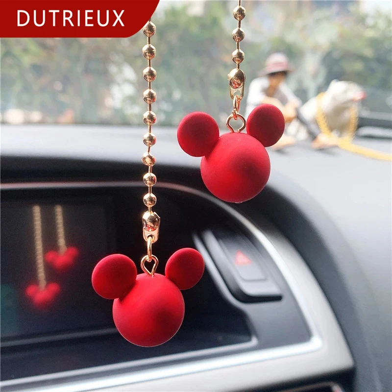 Новый интерьер автомобиля украшения кулон в виде Микки Мауса Подвеска для