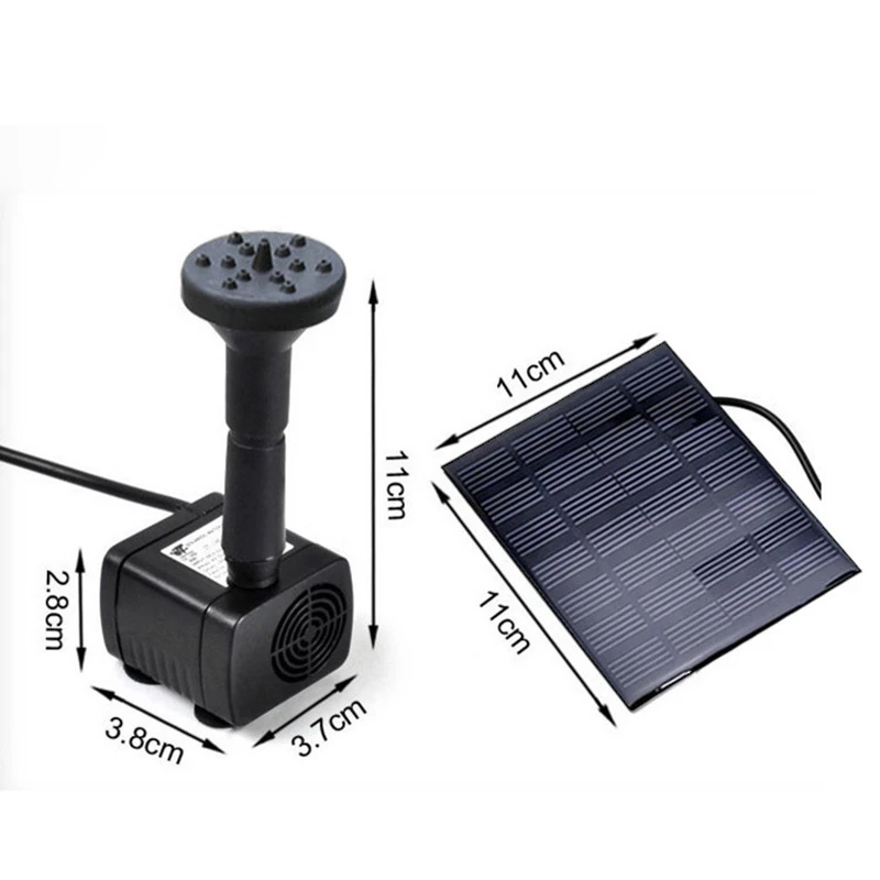 Солнечная энергия водяной насос фонтана панель комплект бассейн для дома сад