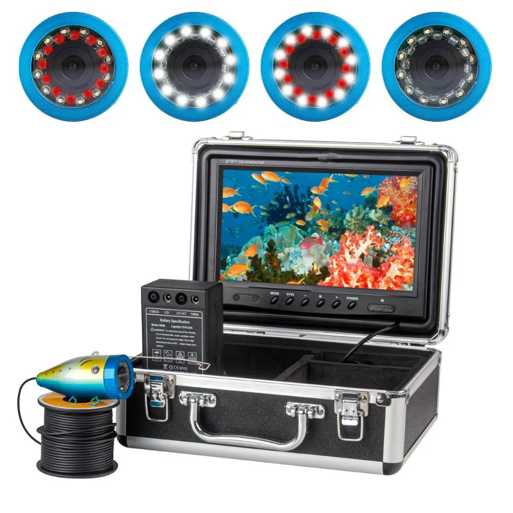 Скидка WF01B-plus Портативный 7 дюймов ЖК-дисплей монитор Рыболокаторы Водонепроницаемый подводный 1200TVL Рыбалка Камера для льда, озера и рыболовное суд...
