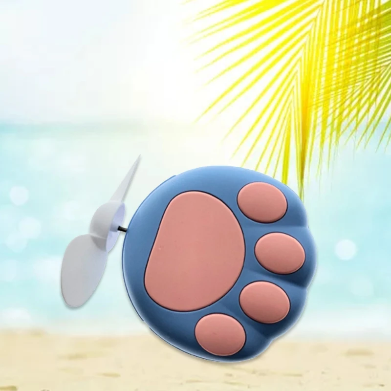 للبيع WwCute القط باو على شكل المحمولة المحمولة مبرد الهواء الصغير مروحة USB قابلة للشحن أدوات التبريد الشخصية الصغيرة للمنزل مكتب