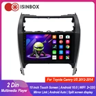 Мультимедийная система на Android 10 для Toyota Camry, мультимедийный проигрыватель с сенсорным экраном и GPS-навигацией для автомобилей Toyota Camry US 2012,2013,2014, 10 дюймов
