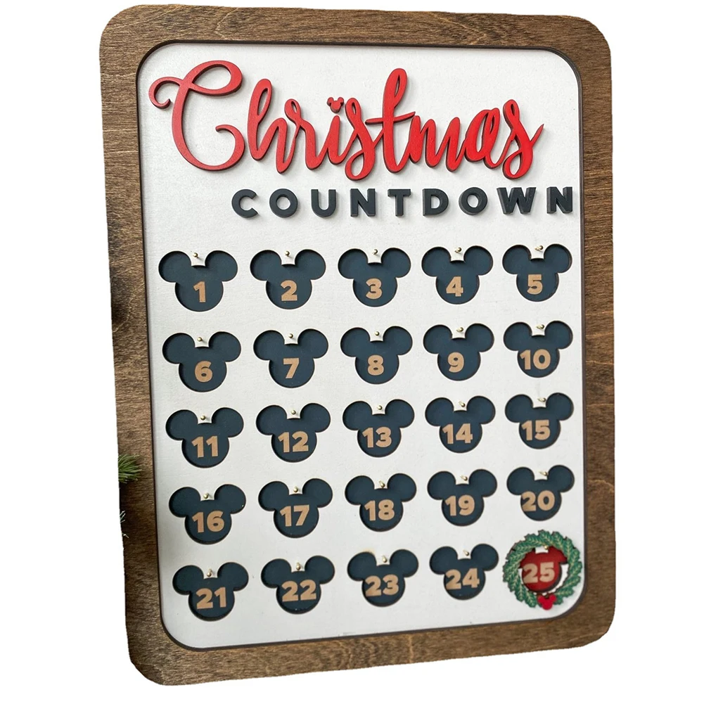 

Chritsmas Birthday Special Days Reminder Board Home Hanging Decor Wooden Calendar Board Hanging Ornament New Year Decoration