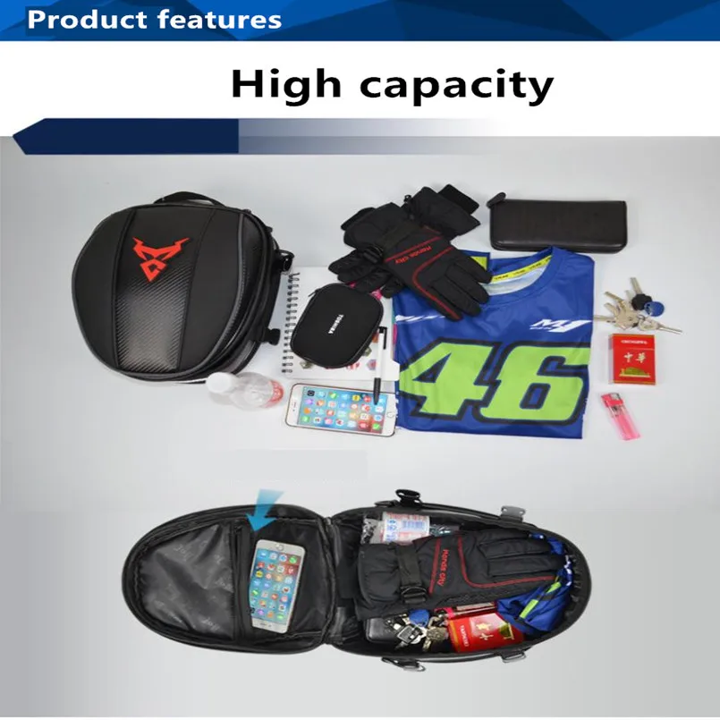 Сумка-чехол MC на заднее сиденье для мотоцикла популярная вместительная сумочка