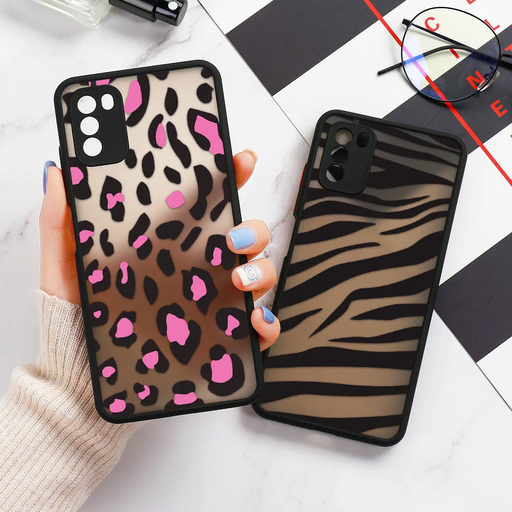 

Poco X3 Pro Case For Xiaomi Mi 11 Lite Case On Xiaomi Mi 9T Pro 10T Note 10 Lite 8 Poco M2Pro F3 M3 Leopard Cover Matte PC Funda