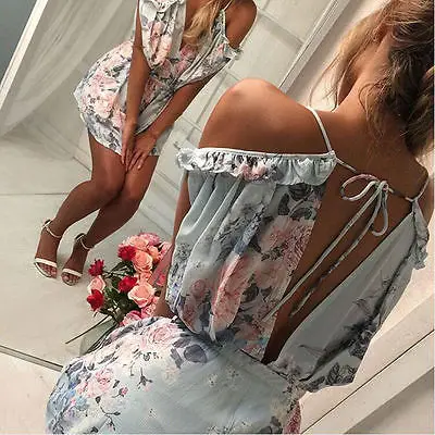 

Women Rompers print lace Jumpsuit Summer Short pleated Overalls Jumpsuit Female chest wrapped strapless