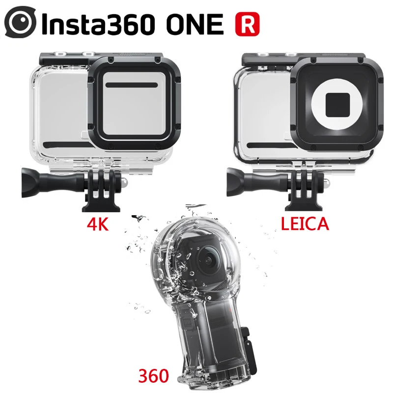 Чехол для Insta360 ONE R дайвинга водонепроницаемый чехол камеры 4K 360 Mod LEICA двойная