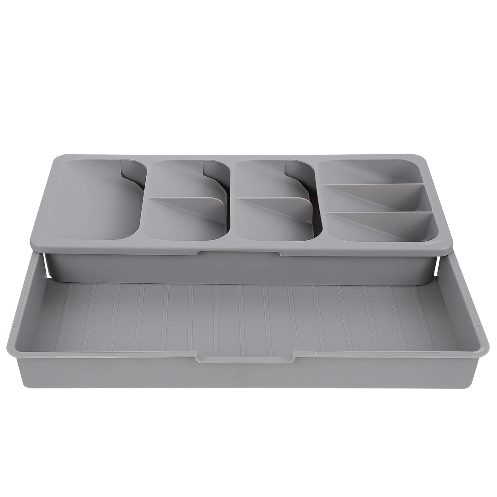 

1Pc Premium PP Compartmentalized Storage Box Multi-grid Cutter Fork Box