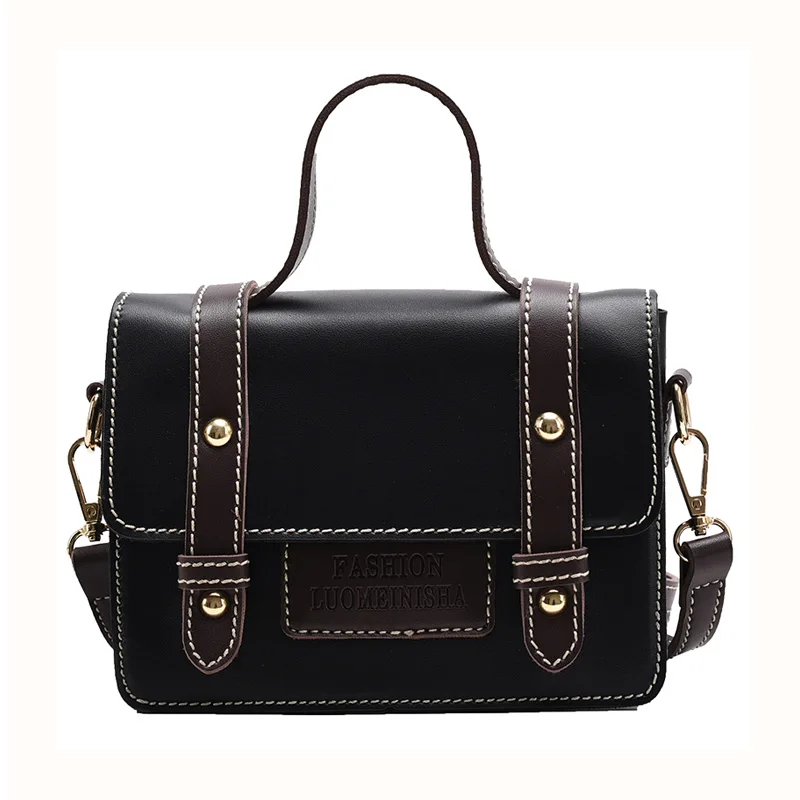 

Small Square Women Tote Bag PU Leather Women's Designer Handbags Ladies Brand Shoulder Messenger Bags Retro Female Crossbody Bag