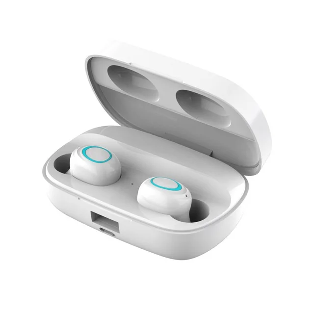 White YPAY S11, 3500 мА/ч, внешний аккумулятор, наушники, Bluetooth, беспроводные, спорт, Inear, TWS, игровая гарнитура, шум, наушники с сенсорной кнопкой - Цвет: White