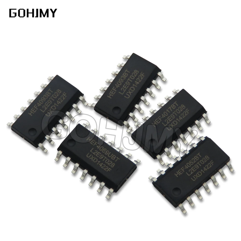 Чип для логического устройства HEF4093BT HEF4017BT HEF4052BT HEF4069UBT SOP, новый и оригинальный чипсет с интегральной схемой HEF4093 HEF4017 HEF4052 HEF4069, 10 шт.