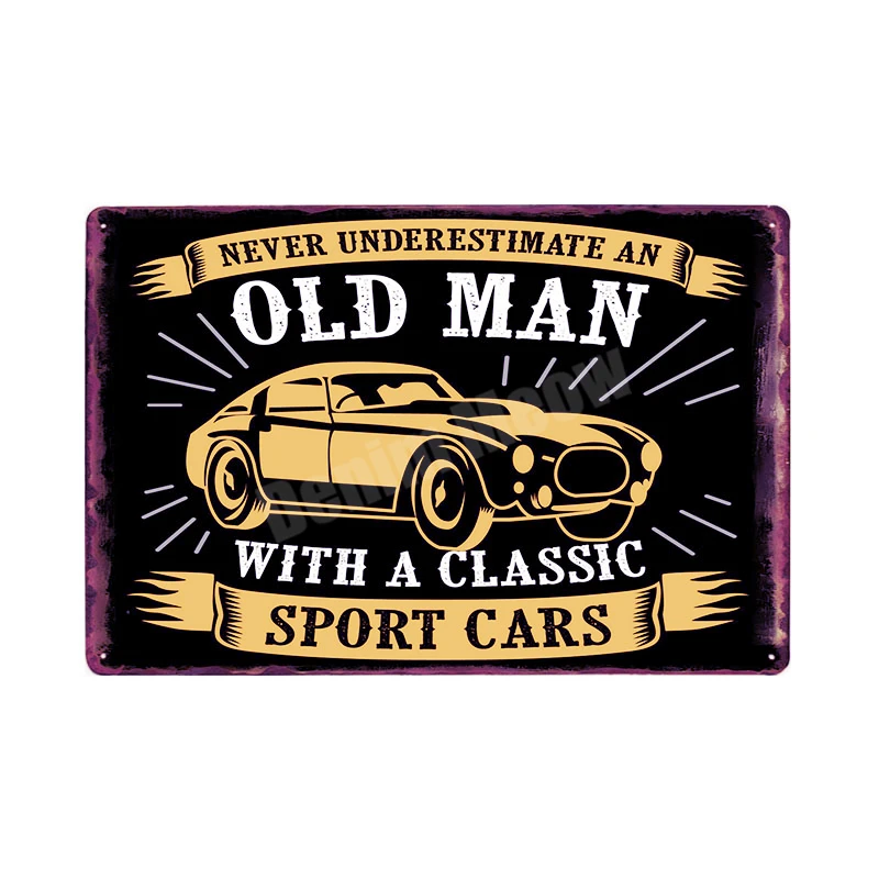 I Fix Cars Plaque Shabby Chic Metal Tin Signs Classic Car Wall Art Poster Advertising Plates Bar Garage Vintage Home Decor MN117 - Цвет: I