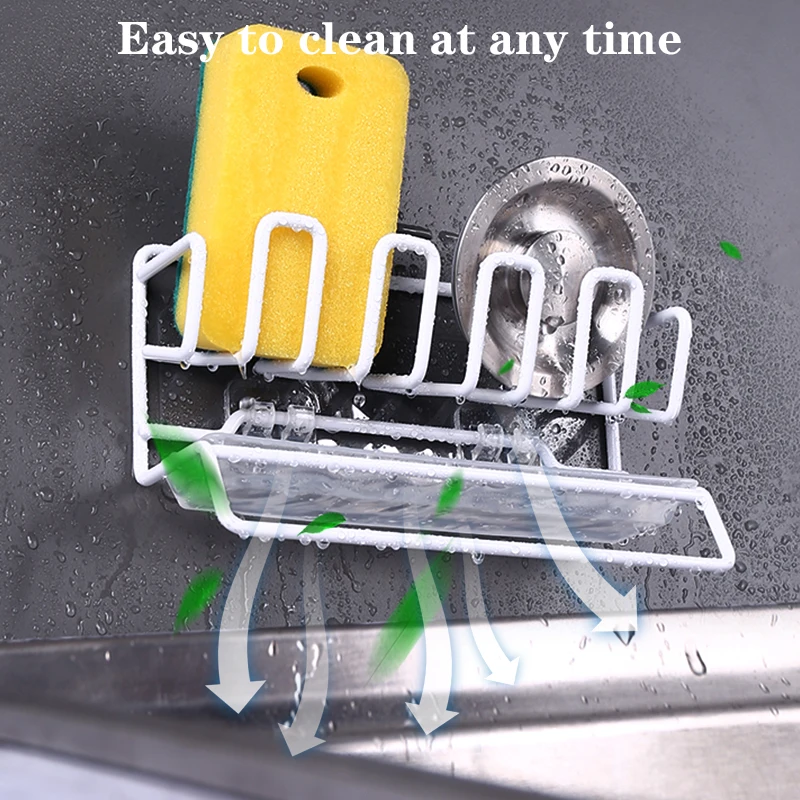 metal sink shelf kitchen sinks organizer soap sponge holder sink drain rack storage basket kitchen gadgets accessories for home free global shipping