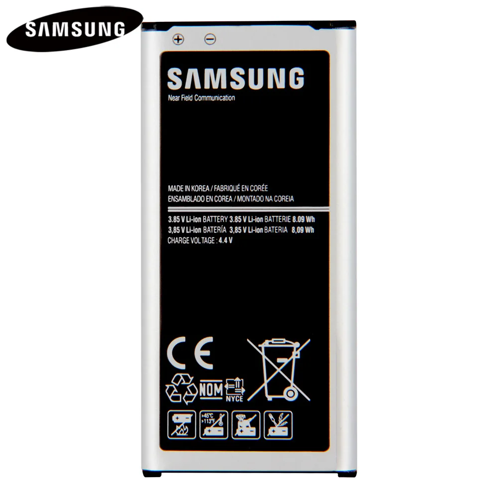 Оригинальный аккумулятор EB BG800CBE BG800BBE для Samsung GALAXY S5 мини SM G800F G870A G870W с NFC функция