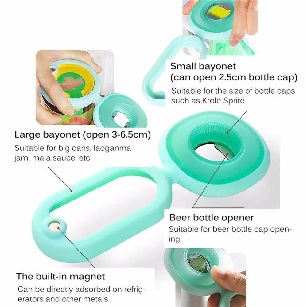 Силиконовый ручной захват крышка банка гаджет Многофункциональные кухонные