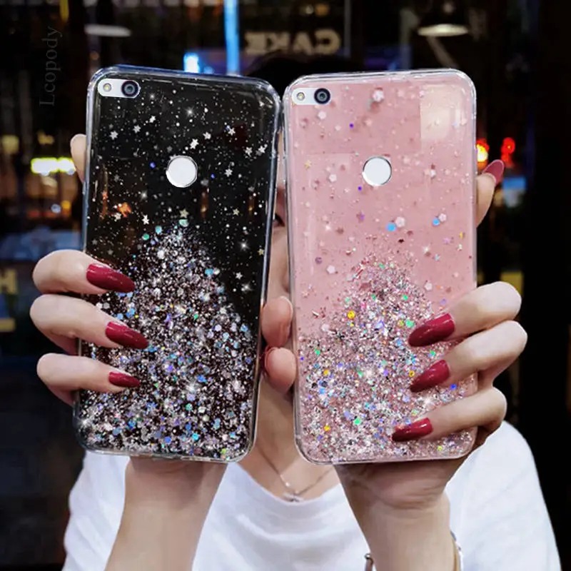 for huawei p9 lite p8 lite 2017 plating soft case honor 8 lite tpu phone back cover for huawei gr3 2017 protection case coque free global shipping