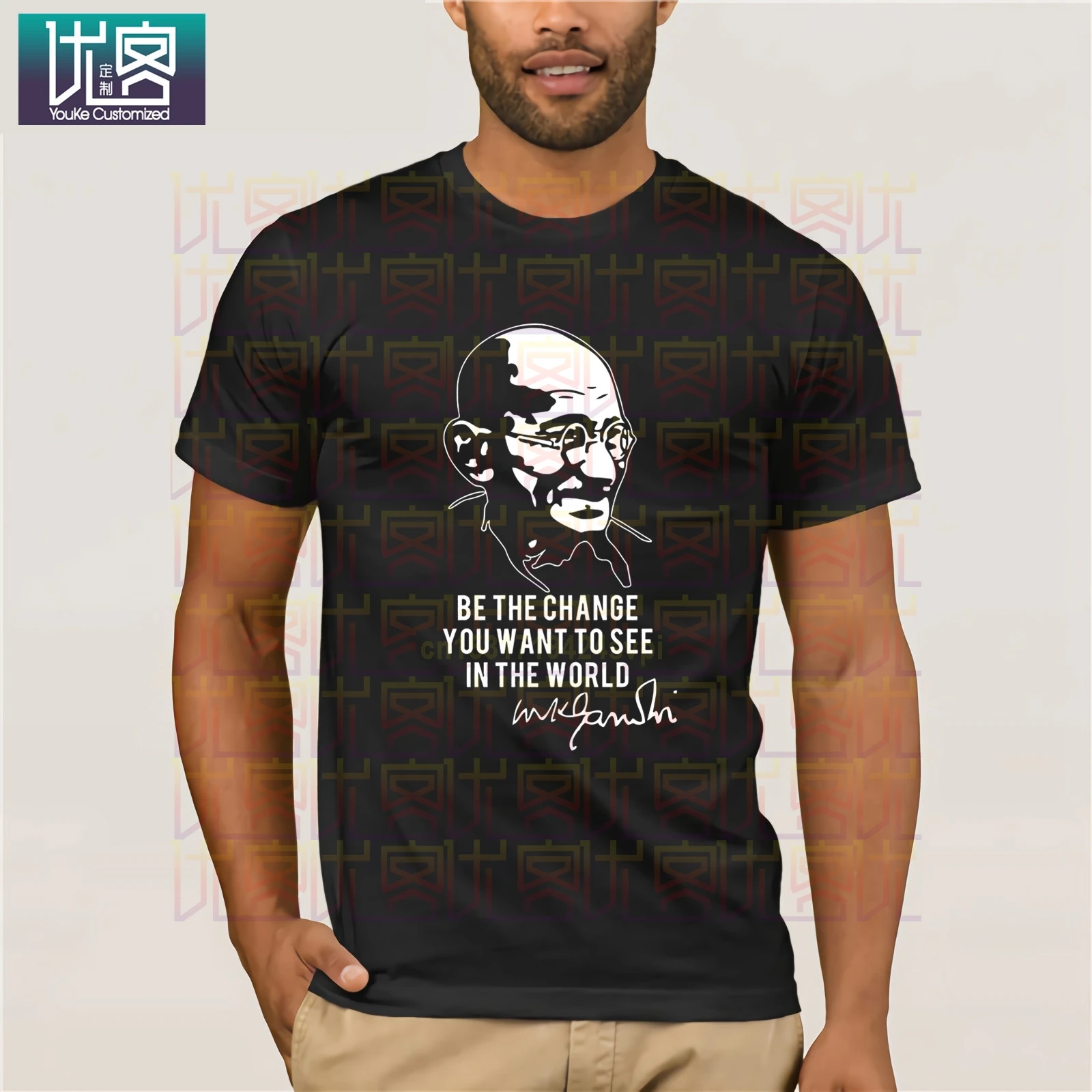 Mahatma Gandhi футболка Цитата философия Индия мир Ом индуистская история