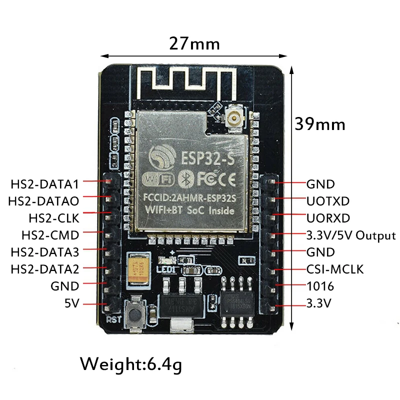 Модуль ESP32 с Wi Fi макетная плата 5 В Bluetooth модулем камеры OV2640 поддержкой и для в