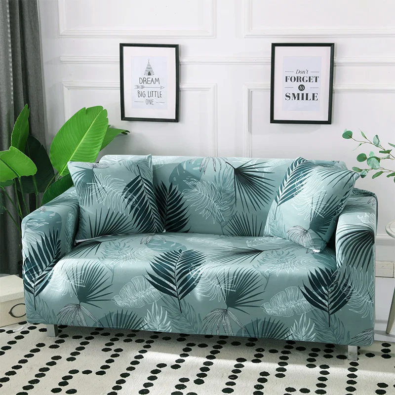 

Elastic Sofa Covers Living Room L Shape Couch Cover Polyester&Spandex Sofa Protectors Washable Furniture Slipcovers1/2/3/4seats