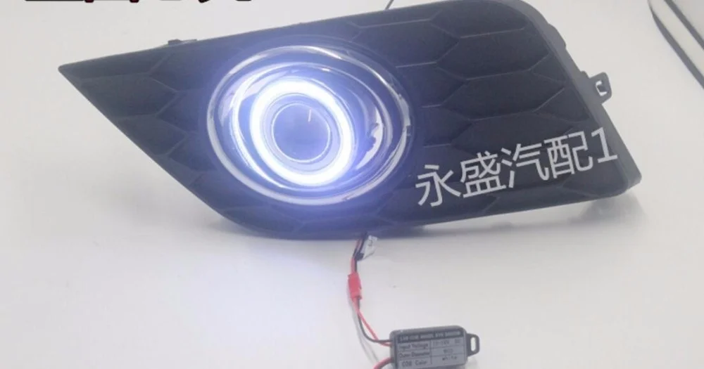 Инновационные светодиодные дневные ходовые огни Eosuns Cob Angel Eye Drl +