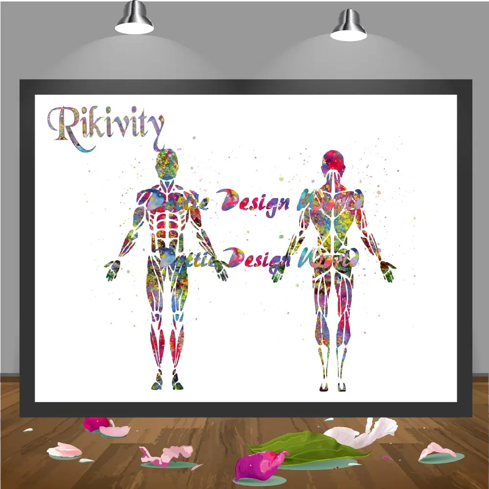 Художественный плакат Rikivity художественные принты анатомическая живопись на
