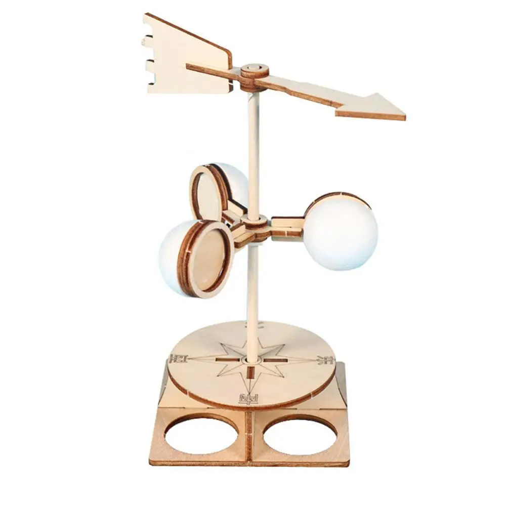 

Kids DIY Wind Vane Model Kit Scientific Physics Experiment Educational Toys Wooden Science Direction Speed Experiment Technology