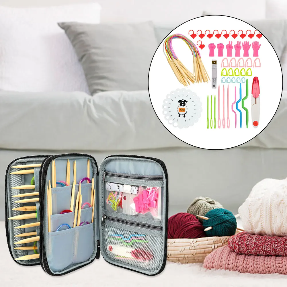 Набор крючков для вязания крючком органайзер с эргономичными ручками набор
