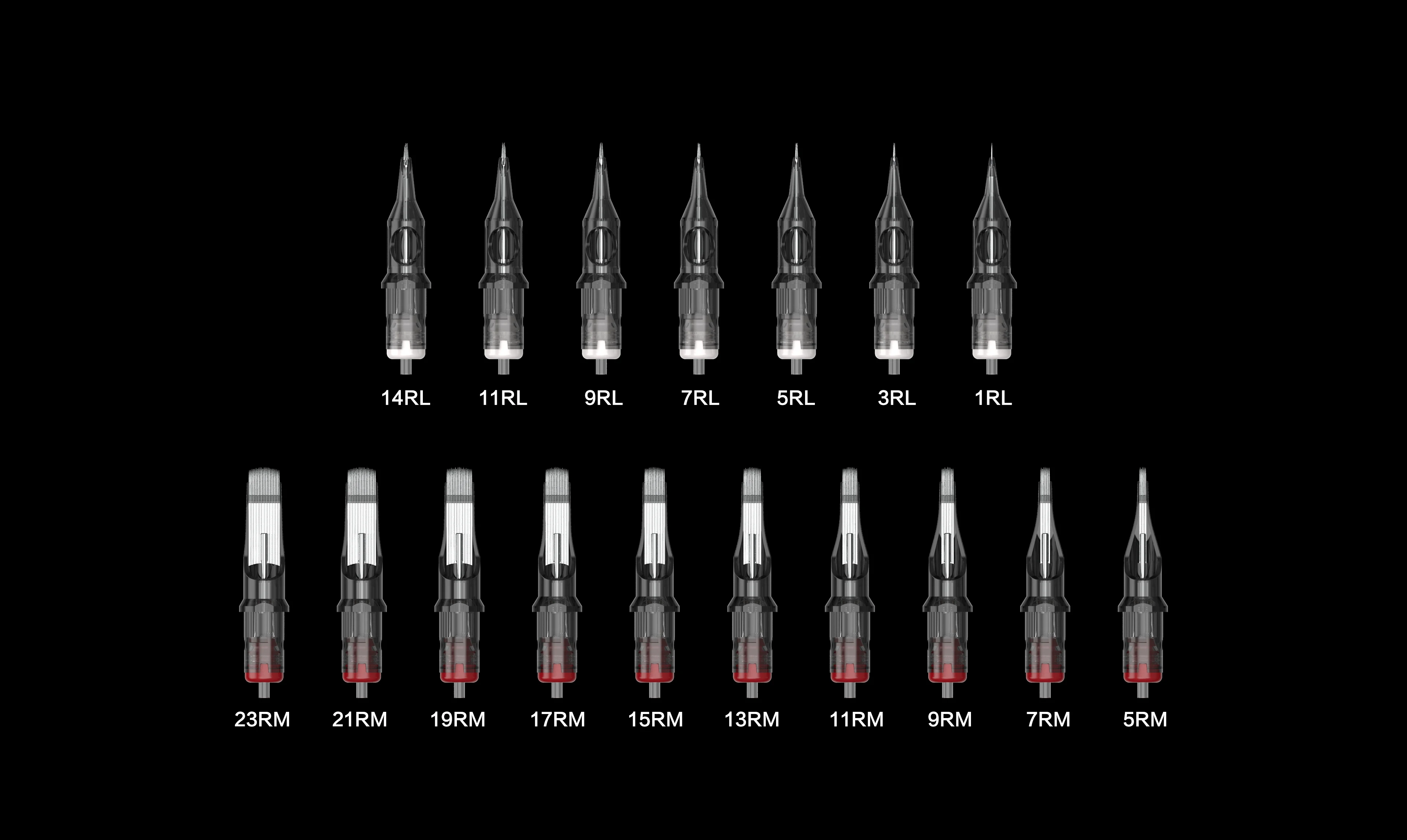 

KIME 20Pcs Round Liner 0.35mm Disposable Tattoo Cartridge Needles Rotary Pen Sterile Tattoo Eyebrow Tattoo Machine RL