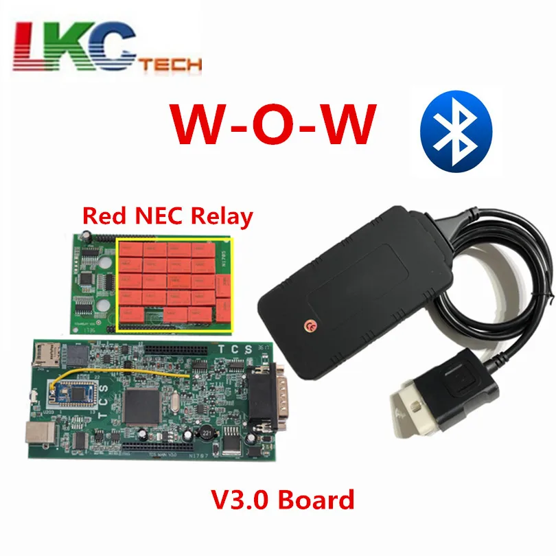 wow bt Multidiag Pro+,1 с keygen V3.0 OBDIICAT-CDP Bluetooth, красный монитор, реле, tcs obd2, сканер для автомобилей, грузовиков, OBDII, диагностический инструмент - Цвет: wow bt